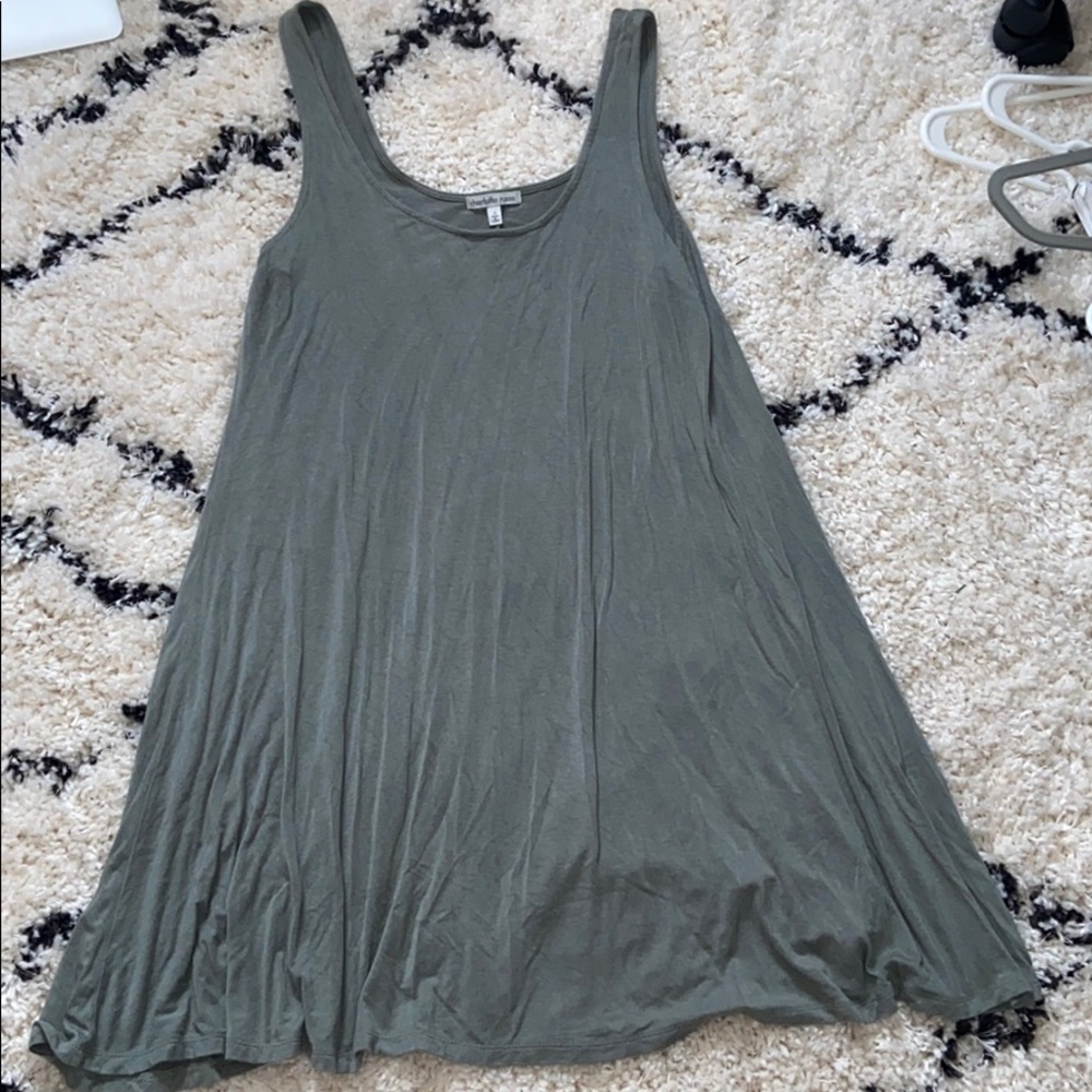 Green T-shirt dress